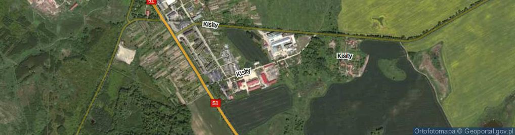 Zdjęcie satelitarne Kisity ul.