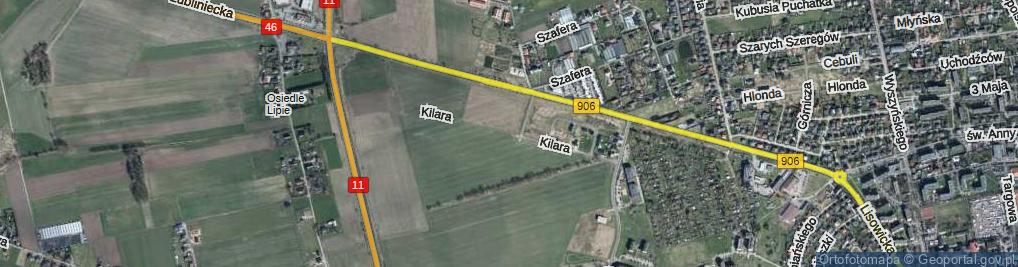 Zdjęcie satelitarne Kilara Wojciecha ul.