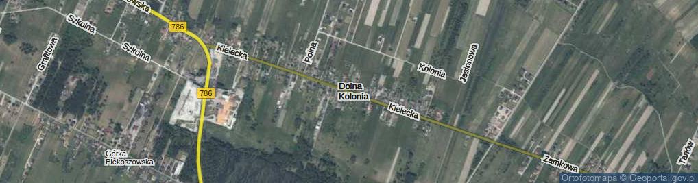 Zdjęcie satelitarne Kielecka ul.