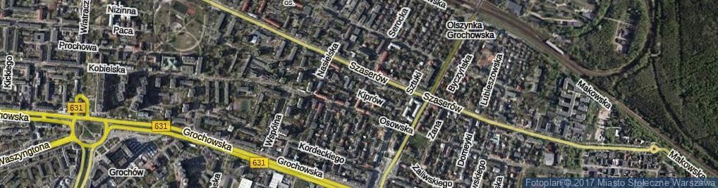 Zdjęcie satelitarne Kiprów ul.