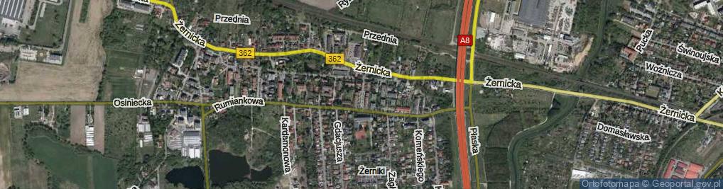 Zdjęcie satelitarne Kiemliczów ul.