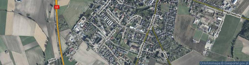 Zdjęcie satelitarne Klonowa ul.