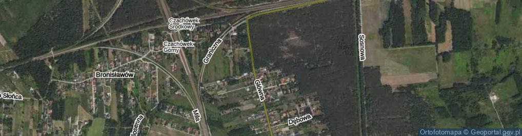 Zdjęcie satelitarne Klonowa ul.