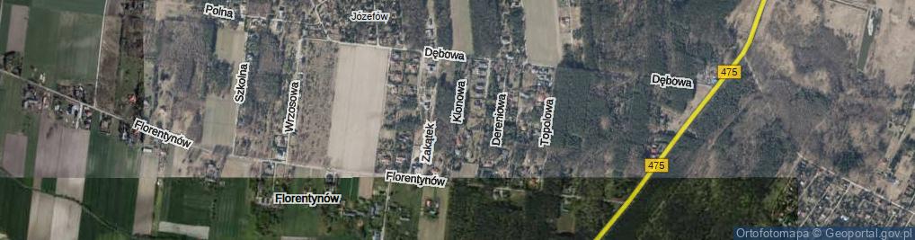 Zdjęcie satelitarne Klonowa ul.