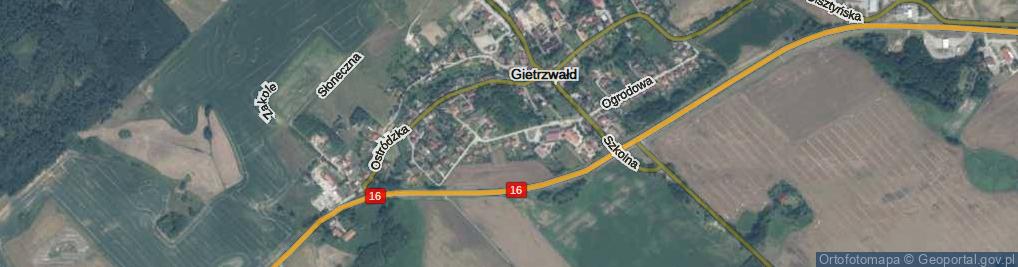 Zdjęcie satelitarne Klonowa ul.