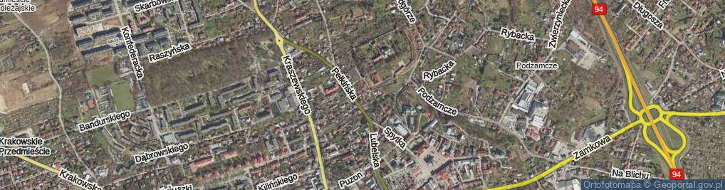 Zdjęcie satelitarne Klasztorna ul.