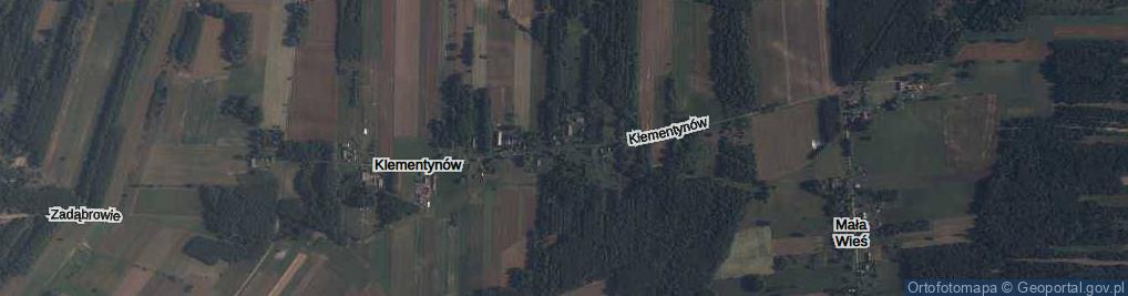 Zdjęcie satelitarne Klementynów ul.