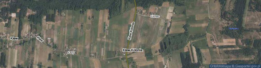 Zdjęcie satelitarne Klew-Kolonia ul.