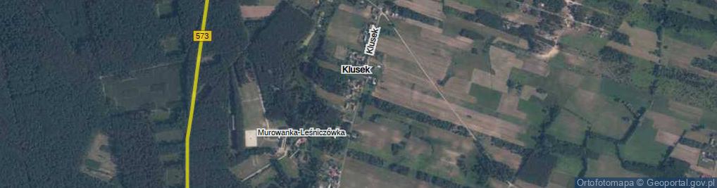 Zdjęcie satelitarne Klusek ul.