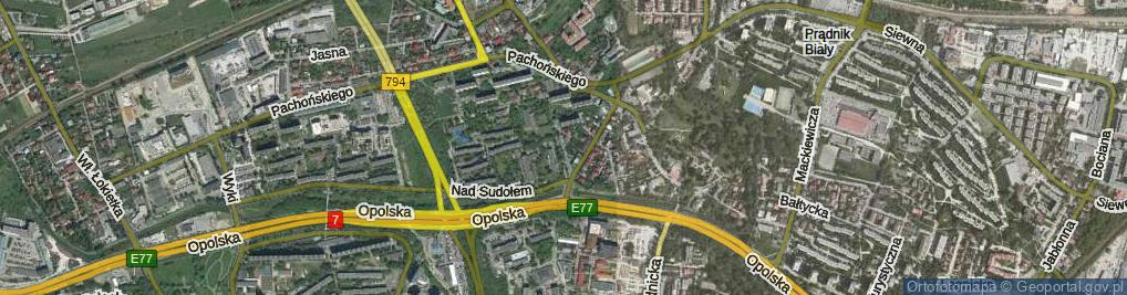 Zdjęcie satelitarne Kluzeka Piotra ul.