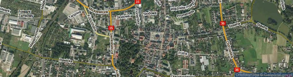 Zdjęcie satelitarne Klasztorna ul.