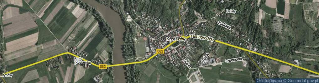 Zdjęcie satelitarne Klasztorna ul.