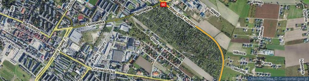 Zdjęcie satelitarne Klepy Tomasza ul.