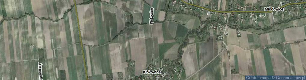 Zdjęcie satelitarne Kłokowice ul.