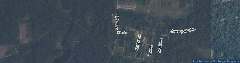 Zdjęcie satelitarne Kłomino ul.