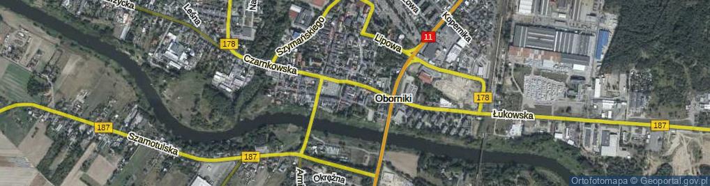 Zdjęcie satelitarne Klasztorna ul.