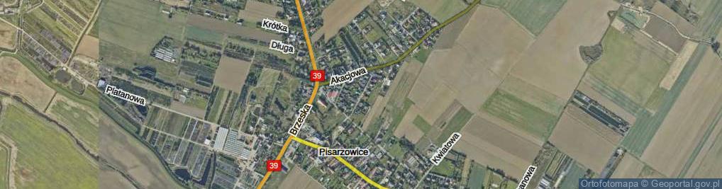 Zdjęcie satelitarne Klonowa ul.