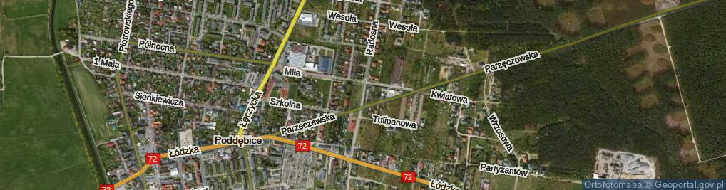 Zdjęcie satelitarne Kłosowa ul.