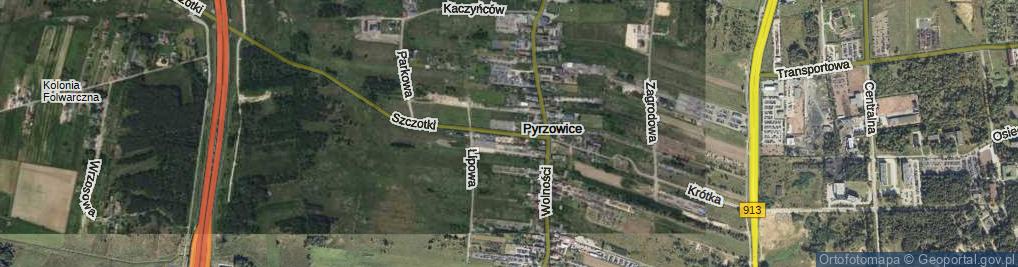 Zdjęcie satelitarne Klonowa ul.