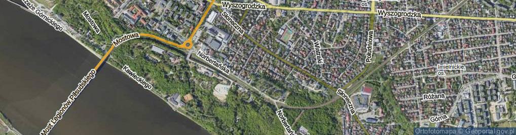 Zdjęcie satelitarne Klonowa ul.