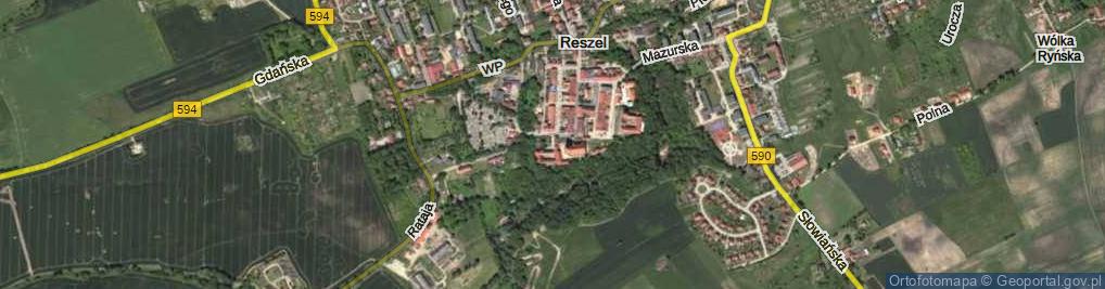 Zdjęcie satelitarne Klasztorna ul.