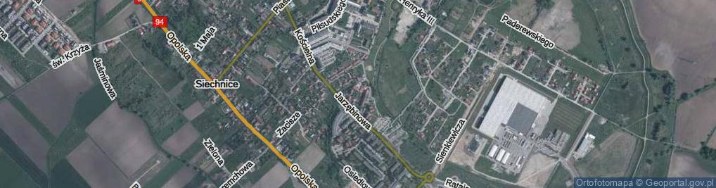 Zdjęcie satelitarne Klonowa ul.