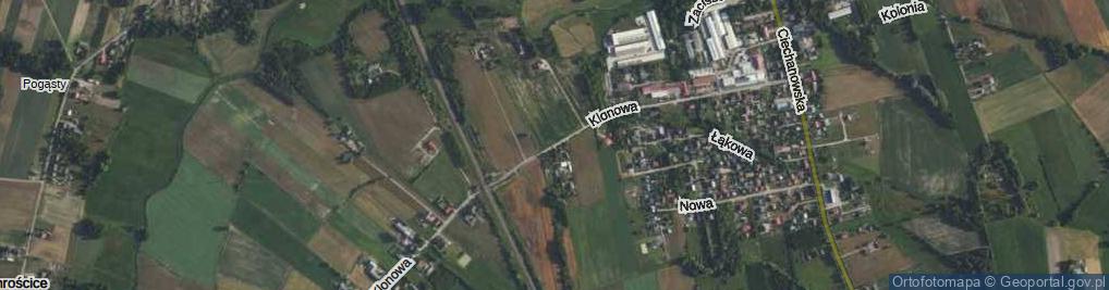 Zdjęcie satelitarne Klonowa ul.