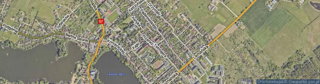 Zdjęcie satelitarne Klonowa ul.