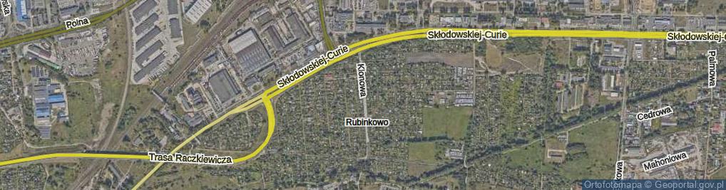 Zdjęcie satelitarne Klonowa ul.