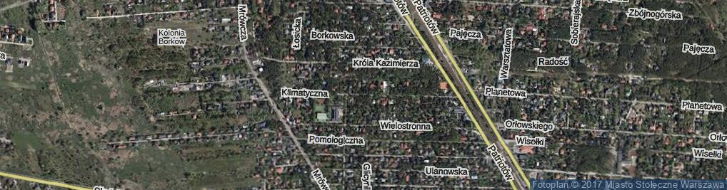 Zdjęcie satelitarne Klimatyczna ul.