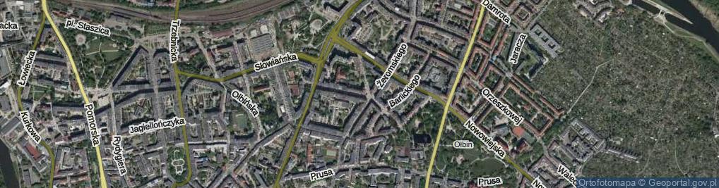 Zdjęcie satelitarne Kluczborska ul.