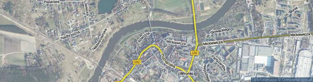 Zdjęcie satelitarne Klasztorna ul.