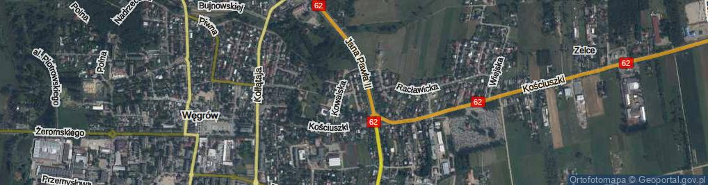 Zdjęcie satelitarne Klasztorna ul.