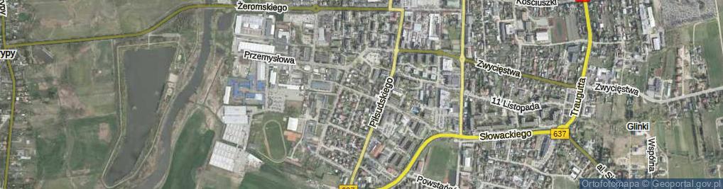 Zdjęcie satelitarne Klonowa ul.