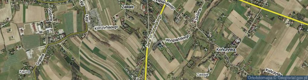 Zdjęcie satelitarne Klasztorna ul.