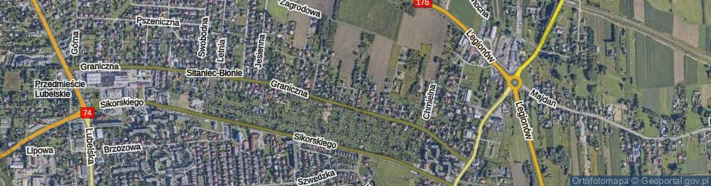 Zdjęcie satelitarne Klukowskiego Zygmunta ul.