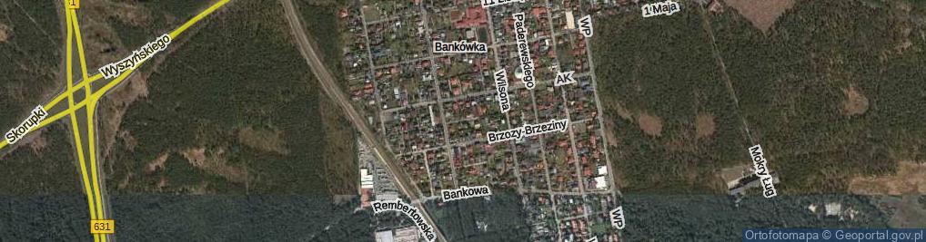 Zdjęcie satelitarne Klonowa ul.