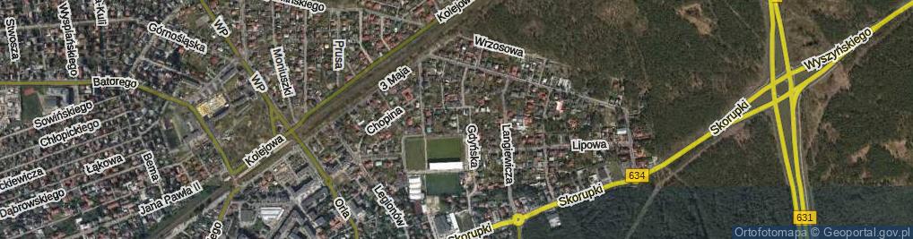 Zdjęcie satelitarne Klonowa ul.