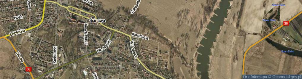 Zdjęcie satelitarne Klasztorna ul.