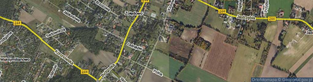 Zdjęcie satelitarne Klonowa ul.