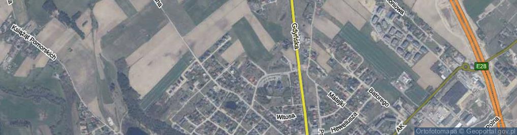 Zdjęcie satelitarne Klonowa ul.