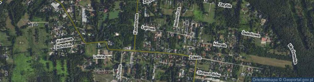 Zdjęcie satelitarne Klonowa ul.