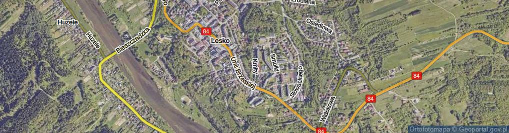 Zdjęcie satelitarne Kmity Piotra ul.