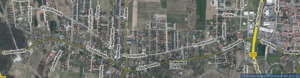 Zdjęcie satelitarne Kminkowa ul.