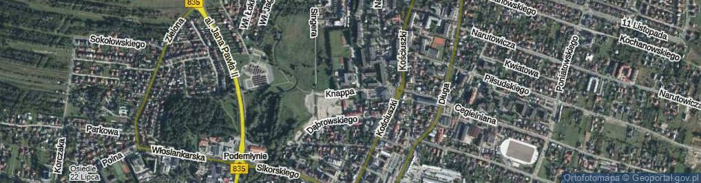 Zdjęcie satelitarne Knappa Stefana ul.