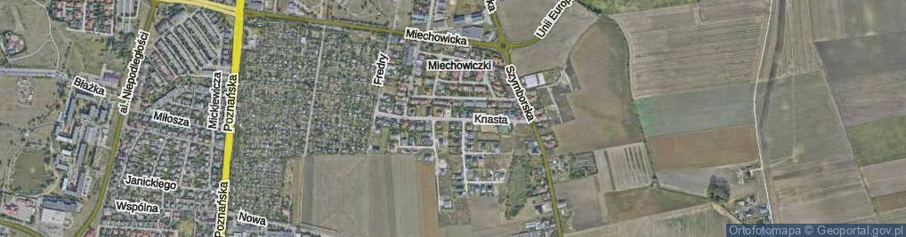 Zdjęcie satelitarne Knasta Stefana ul.