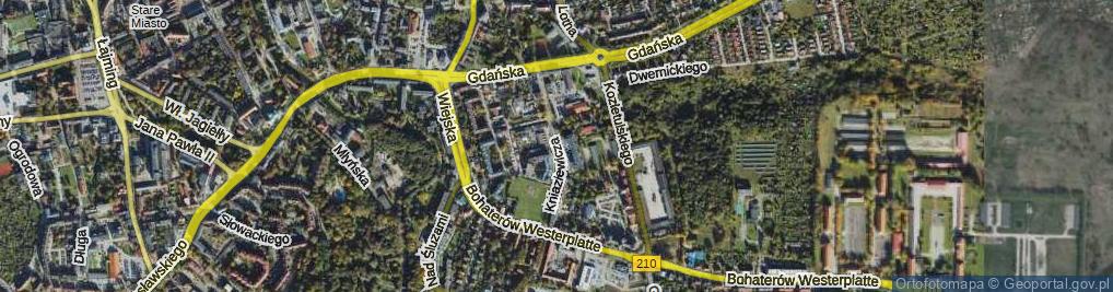 Zdjęcie satelitarne Kniaziewicza Karola ul.