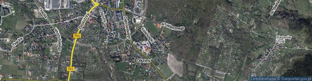 Zdjęcie satelitarne Kościuszki Tadeusza, gen. ul.