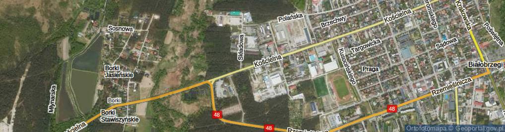 Zdjęcie satelitarne Kościelna ul.