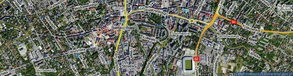 Zdjęcie satelitarne Kołłątaja Hugo ul.